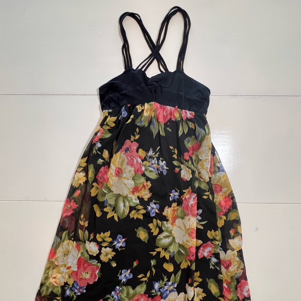 Ultra Pink Floral Maxi Dress size Small